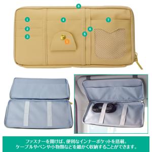 サンバイザー 収納 ポケット 車用 多機能ポケ...の詳細画像4
