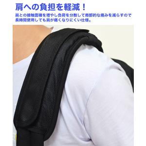 ショルダーパッド 綿 麻 滑り止め マジックテ...の詳細画像2