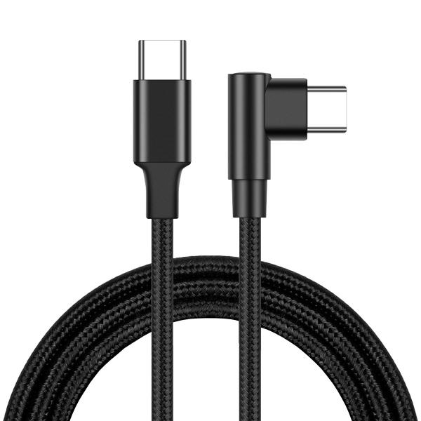 USB Type-C ケーブル 2m 片側 L字型 PD対応 Type-C to C MAX 3A ...