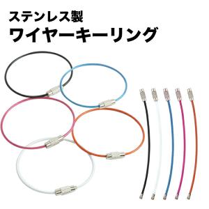 ワイヤーキーリング 単品 キーチェーン キーホ...の詳細画像1