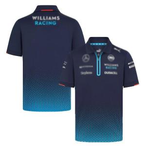 2024 ウィリアムズ レーシング チーム ポロシャツ  オフィシャル F1 WILLIAMS 半袖 ネイビー 紺