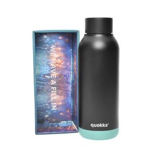 クオッカ ステンレスボトル 水筒 マグボトル レディース&メンズ quokka 保温 無地 ロゴ 510mL ブラック系/グリーン系｜vol8