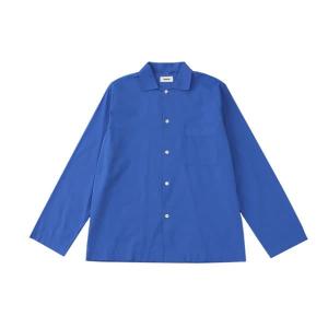 テクラ パジャマ トップス ルームウェア レディース LONG SLEEVE SHIRTS TEKLA 長袖 ロングスリーブ オーガニックコットン Lサイズ ダークブルーネイビー系｜vol8