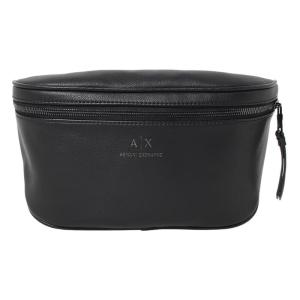 アルマーニエクスチェンジ ボディバッグ ボディーバッグ ウエストポーチ メンズ ARMANI EXCHANGE 無地 ロゴ シンプル BLACK｜vol8