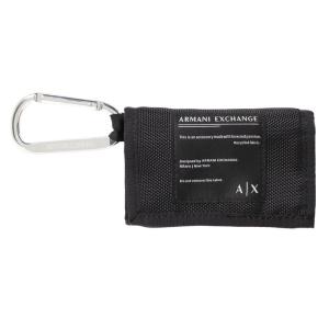 アルマーニエクスチェンジ 三つ折り財布 ミニ財布 メンズ ARMANI EXCHANGE ロゴ フック BLACK｜vol8