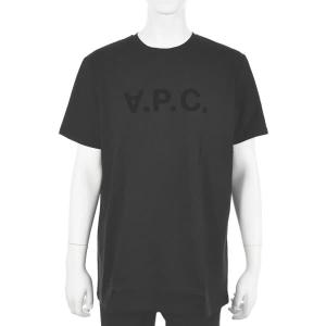 アーペーセー Tシャツ カットソー メンズ T-SHIRT VPC COLOR H APC ロゴプリント 半袖 クルーネック XLサイズ ブラック系｜vol8