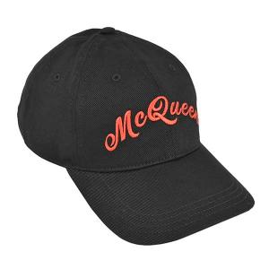 アレキサンダーマックイーン ベースボールキャップ 野球帽子 ストラップバックキャップ メンズ HAT MCQUEEN AMERICAN Alexander McQueen Mサイズ BK/RED｜vol8