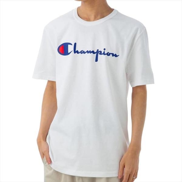 チャンピオン Tシャツ カットソー メンズ Champion 半袖 クルーネック ロゴ Lサイズ