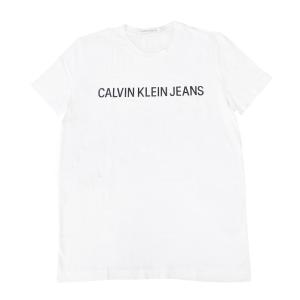 カルバンクライン Tシャツ カットソー メンズ Calvin Klein 半袖 クルーネック ロゴプリント Lサイズ ホワイト｜vol8