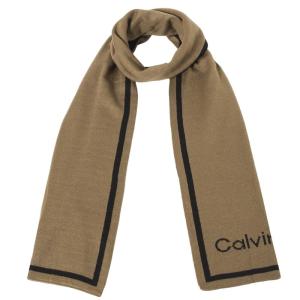 カルバンクライン マフラー メンズ Calvin Klein ロゴ Brown｜vol8