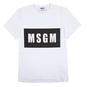 エムエスジーエム Tシャツ カットソー メンズ&レディース MSGM 半袖 クルーネック ロゴプリント XSサイズ ホワイト｜vol8