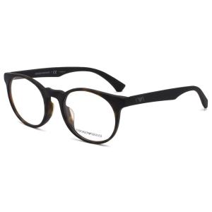 エンポリオアルマーニ メガネフレーム 眼鏡フレーム 伊達メガネ メンズ&レディース EMPORIO ARMANI ウエリントン型 シンプル マットブラック｜vol8