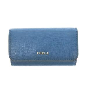 フルラ キーケース レディース FURLA BABYLON KEYCASE FURLA レザー ロゴ シンプル BE/BL｜vol8