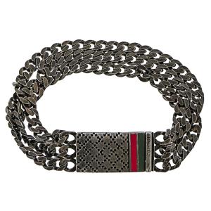 グッチ ブレスレット バングル メンズ Gucci ディアマンテパターン シルバー 19サイズ Automationghana Com