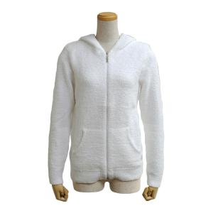 カシウエア パーカー レディース Hooded Full Zip kashwere ジップアップ 長袖 マイクロファイバー Mサイズ WHITE｜vol8