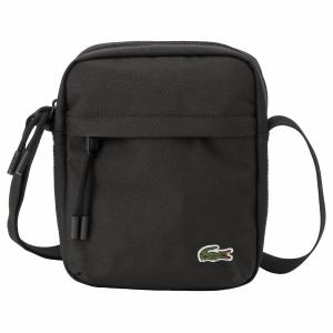 ラコステ ショルダーバッグ メンズ&レディース LACOSTE 斜めがけ ロゴ ブラック/シルバー｜vol8