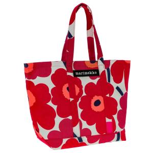 マリメッコ トートバッグ ショルダーバッグ 手提げバッグ レディース marimekko 花柄 ウニッコ柄 コットン｜vol8