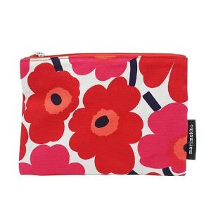 マリメッコ 化粧ポーチ 小物入れ コスメポーチ レディース KAIKA MINI UNIKKO COSMETIC BAG marimekko 花柄 RED｜vol8