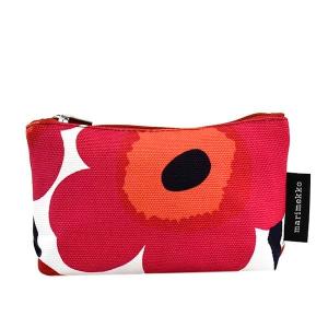 マリメッコ 化粧ポーチ 小物入れ コスメポーチ レディース EELIA PIENI UNIKKO COSMETIC BAG marimekko ウニッコ柄 花柄 RED｜vol8