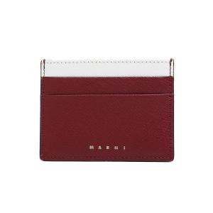 マルニ パスケース 定期入れ カードケース レディース MARNI レザー ロゴ シンプル レッド｜vol8