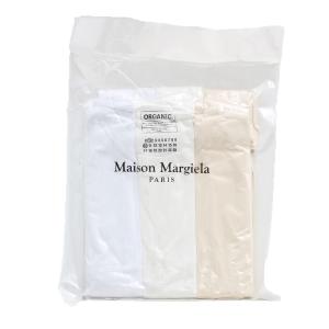 メゾンマルジェラ パックTシャツ3枚セット カットソー3色セット インナー メンズ MaisonMargiela 半袖 クルーネック 無地 Sサイズ アイボリー｜vol8