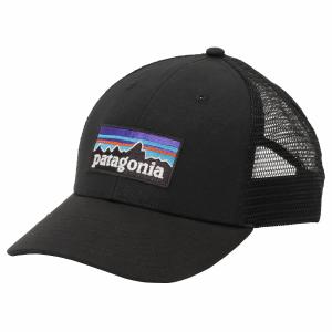 パタゴニア ベースボールキャップ 野球帽子 スナップバックキャップ メンズ&レディース P-6 LOGO LOPRO TRUCKER HAT patagonia ロゴ ブラック｜vol8