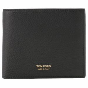 トムフォード 二つ折り財布 メンズ TOM FORD レザー シンプル ブラック｜vol8
