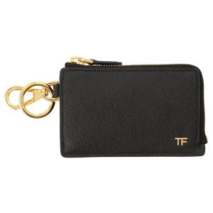 トムフォード コインケース カードケース キーリング メンズ TOM FORD レザー ロゴ シンプル ブラック/ブラック/ゴールド｜vol8