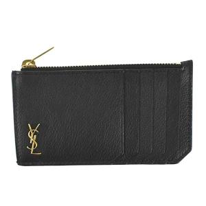 サンローラン コインケース 小銭入れ カードケース レディース YSL CREDIT CARD HOLD SAINT LAURENT レザー ロゴ BK｜vol8