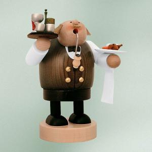 煙だし人形 ウェイター (お香台）ドイツ伝統の木製品　コーン型のお香用｜volksmarkt