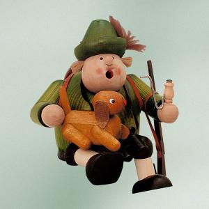 煙だし人形 狩人の休息（お香台）ドイツ伝統の木製品　コーン型のお香用｜volksmarkt