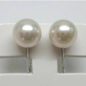 プラチナ パール ピアス 8mm アコヤ 真珠 Pt900 冠婚葬祭 ホワイト