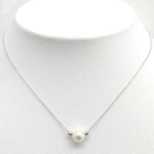 超極小 淡水真珠 2.5-3.0mm ベビーパール ネックレス SV 金具変更 K18