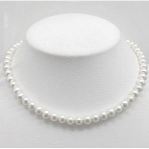 超極小 淡水真珠 2.5-3.0mm ベビーパール ネックレス SV 金具変更 K18