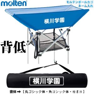 ネーム入り ボールカゴ ネット・支柱・キャリーケース付き モルテン molten 折りたたみ式ボールカゴ (BK0032)