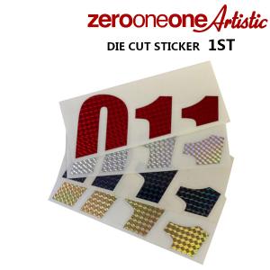 011 Artistic DIE CUT STICKER 1ST ダイカット ステッカー ゼロワンワン アーティスティック スノーボード SNOWBOARD メール便発送｜voltage