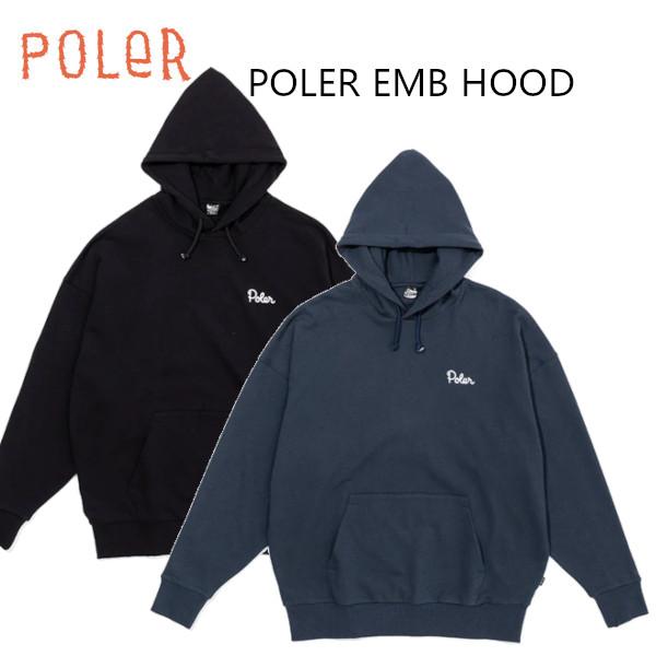 POLER ポーラー POLER EMB HOOD フーディ パーカー 正規販売店 2023 FW