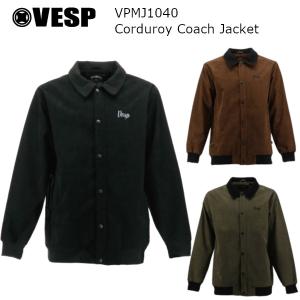 23-24 VESP べスプ VPMJ1040 Corduroy Coach Jacket コーデュロイ コーチ ジャケット メンズ レディース スノーボード ウエア SNOWBOARD 2023-2024