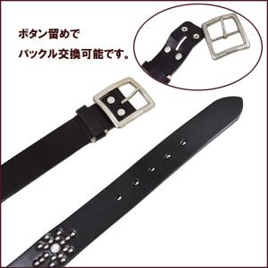 カラースタッズ デザインベルト スタッズベルト...の詳細画像3