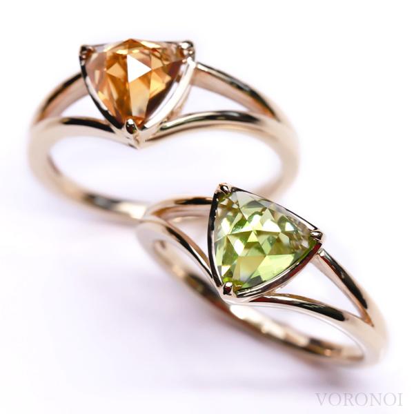 MINAMO 正規品 K10 トライアングル シンプル リング MINAMOセッティング  特許取得...