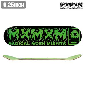 スケートボード スケボー デッキ MAGICAL MOSH MISFITS マジカルモッシュミスフィッツ MxMxM DECK LOGO GREEN ストリート SKATE DECK あす楽 【inch:8.25】｜vousecom