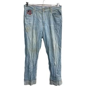 TOMMY HILFIGER デニムパンツ W34 トミーヒルフィガー ウィメンズ ライトブルー 古着卸 アメリカ仕入 2305-2050