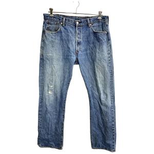 Levi's 501 デニムパンツ W38 リーバイス ボタンフライ ブルー コットン 古着卸 アメリカ仕入 2403-30｜voxtrading9