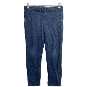 TOMMY HILFIGER チノパン W33 トミーヒルフィガー スリムフィット ネイビー 古着卸 アメリカ仕入 2403-80