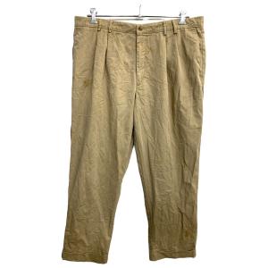 Eddie Bauer チノパン W34 エディーバウアー タックパンツ クラシック