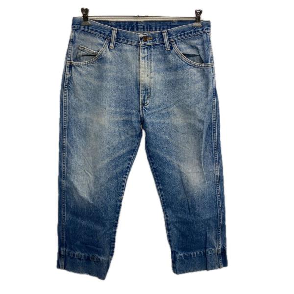 メキシコ製 RUSTLER デニムパンツ W36 ライトブルー ラスラー ジップアップ アメカジ ジ...