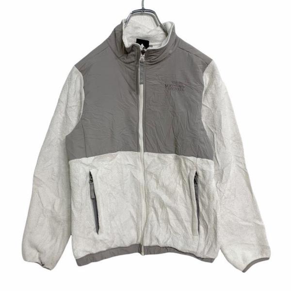 THE NORTH FACE フリース ナイロン ジャケット ガールズ M グレー ホワイト ノース...