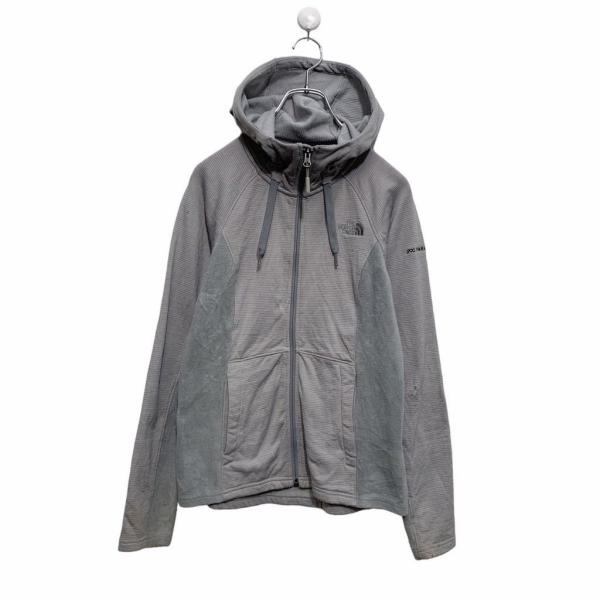 THE NORTH FACE ジップアップ パーカー ウィメンズ S グレー ノースフェイス 異素材...