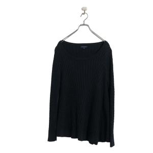 TOMMY HILFIGER セーター ウィメンズ M ブラック トミーヒルフィガー 裾フレア 古着卸 アメリカ仕入 a504-5195