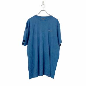 Columbia 半袖 ロゴ プリント Tシャツ XL ブルー コロンビア シンプル スポーツ 速乾性 ビッグサイズ 古着 古着卸 アメリカ仕入 a508-5874